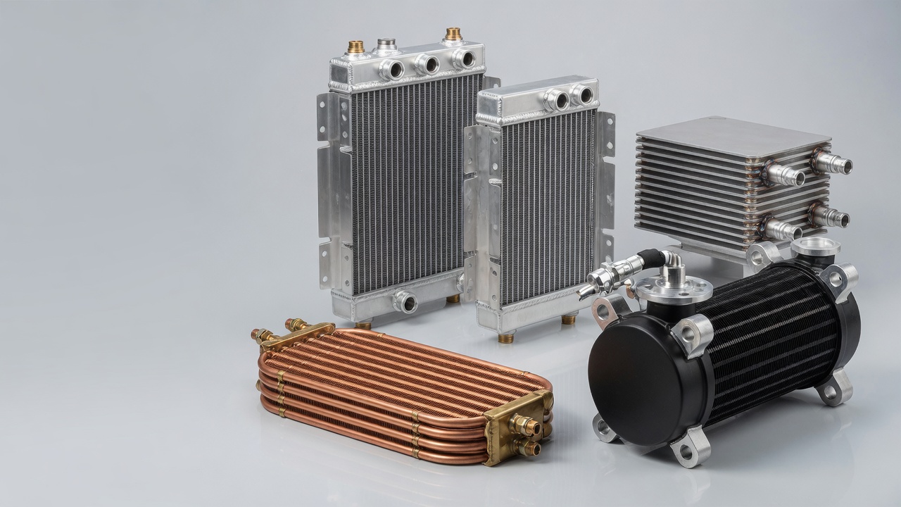 Radiators, charge air coolers, oil coolers, and heat exchanger cores